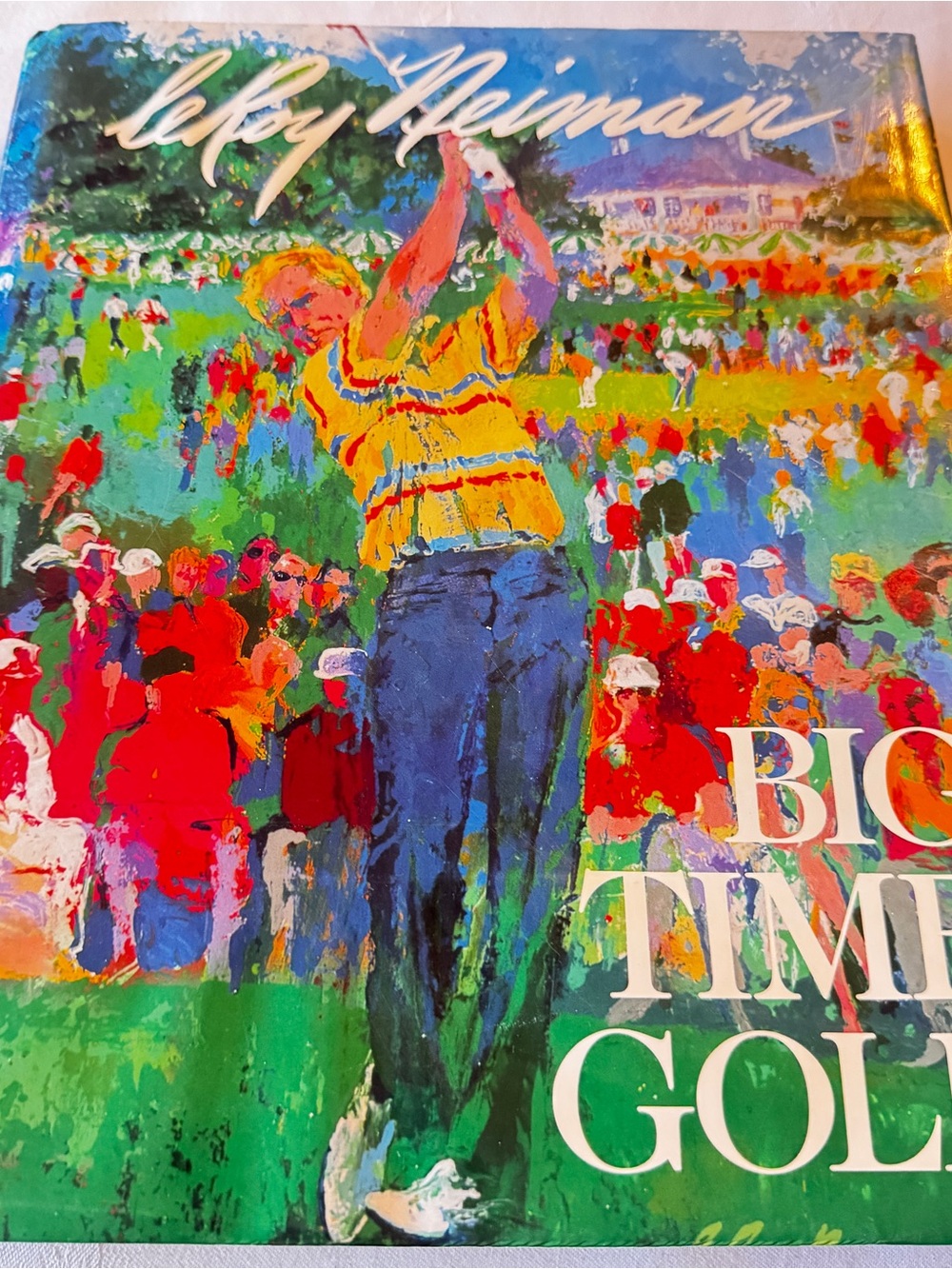'Big Time Golf' Colorful Golf coffee table Book - large colorful Leroy Neiman